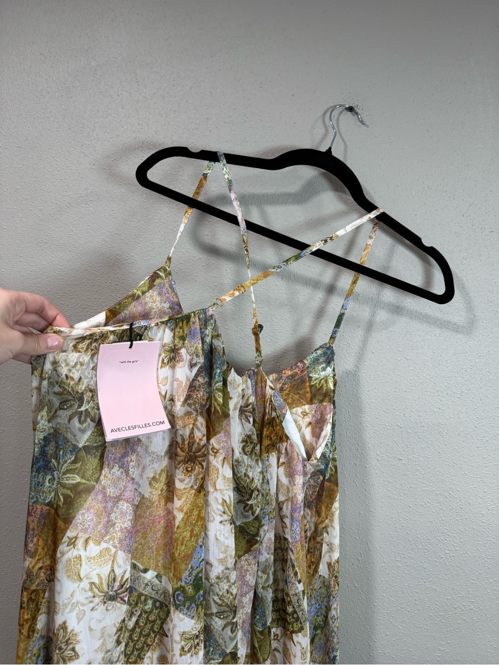 NWT Avec Les Filles Paisley Maxi Dress - Picture 10 of 12